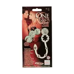 Эрекционное виброкольцо с анальной цепочкой One Touch Plus Couple's Enhancer