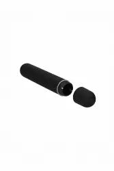Вибропуля Bullet Vibrator - Extra Long - Black: 10 см, 10 режимов работы, АБС-пластик