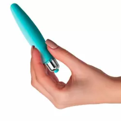 Мини-вибратор Rocks Off Kama. Бирюзовый