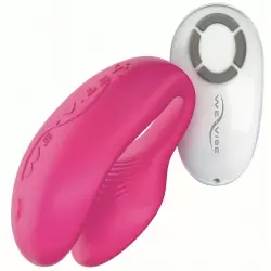 Вибромассажер для пар на радиоуправлении We-Vibe 4 Plus – розовый