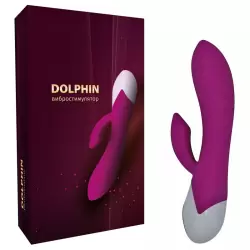 Многофункциональный вибростимулятор Dolphin с клиторальным стимулятором – розовый