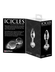 Анальный стимулятор Icicles No. 44 из стекла – прозрачный