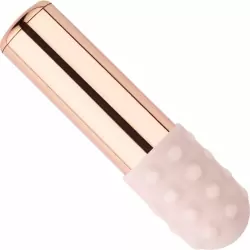 Люксовый мини-вибратор Le Wand Bullet розовое золото