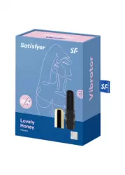Вибропуля в форме губной помады Satisfyer Mini Lovely Honey: 15 режимов работы, АБС/силикон
