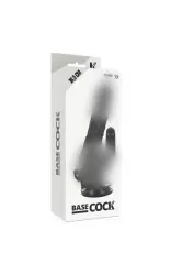 Фаллоимитатор с вибрацией BASECOCK REALISTIC VIBRATOR REMOTE CONTROL BLACK 18.5CM