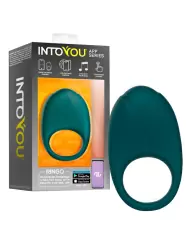 Интерактивное эрекционное виброкольцо LoveCherry Ringo, 8,3 см, 10 режимов, силикон, зеленый