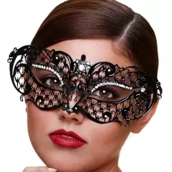 Маска со стразами Masq Midnight – черная