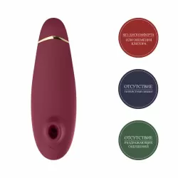 Вакуумный клиторальный стимулятор Womanizer Premium – красный