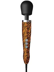 Мощный вибратор Doxy Die Cast, 37 см, силикон, принт Тигровый