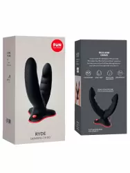 Двойной фаллоимитатор Fun Factory Ryde, 15 см, силикон, черный