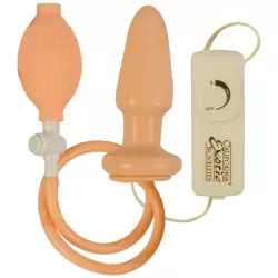 Анальный расширитель Swell Guy с вибрацией – телесный
