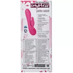 Вибромассажер Petite Rabbit со стимулятором клитора в форме кролика – розовый