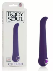 Вибромассажёр с изогнутым кончиком Calexotics Body & Soul Cherish - фиолетовый