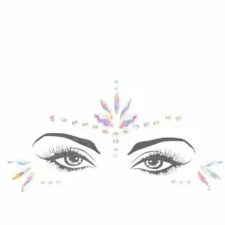 Декоративное украшение (камни) на клеевой основе Body Jewelry Stickers - Face - Glow in the Dark - O
