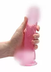 Фалоимитатор из эластомера 21 см. Realistic Dildo With Balls (розовый)