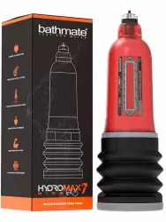 Гидропомпа Bathmate Hydromax7 Wide Boy brilliant, для мужчин с размером до 17,5 см, красная