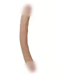 Реалистичный двусторонний фаллоимитатор REAL, 33 см, диаметр 3,5 см, ПВХ, телесный