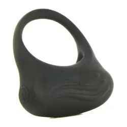 Эрекционное кольцо с вибрацией Silicone Lover's Arouser – черный