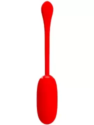 Элегантное виброяйцо Pretty Love Julius, 19,6 см, 12 режимов, силикон, красное