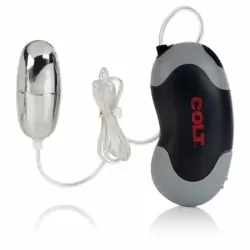 Вибропуля с пультом управления Calexotics Colt Xtreme Turbo Bullet – серебристый