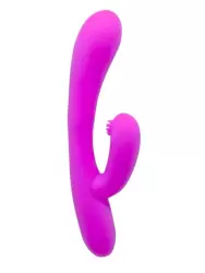 Перезаряжаемый вибромассажер Rory с функциями волнообразной стимуляции клитора – розовый