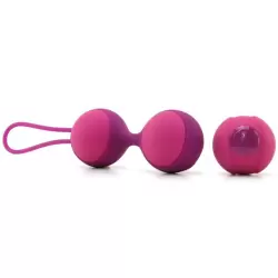 Набор из 3-х вагинальных шариков разного веса Stella II - Pink