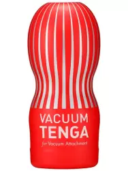 Нереалистичный мастурбатор Tenga Vacuum Cup, 15,5 см, ТПЕ, красный