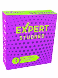 Рельефные презервативы EXPERT Studded, облегающие, точечные, 3 шт