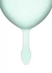 Набор менструальных чаш Satisfyer Feel good Menstrual Cup, 15 и 20 мл, силикон, светло-зеленый