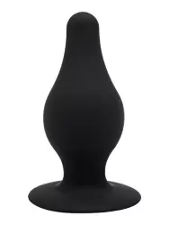 Термореактивная анальная пробка SILEXD Plug Model 2, с заострённым кончиком, 9,3 см, силикон, черный