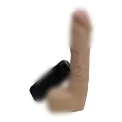 Фаллоимитатор с вибрацией Vibrating Cyber Cock with Balls 6 – мулат