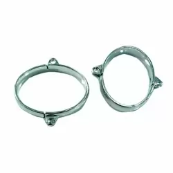 Овальные оковы на навесном замке металл малые