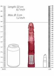 Вибратор кролик Rotating Beetle - красный