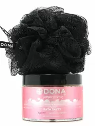 Подарочный набор Dona Be Desired Flirty: соль с феромонами и мочалка – ягодный, 215 г