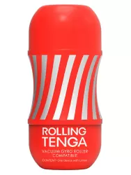 Нереалистичный мастурбатор Tenga Rolling Gyro Roller Cup, 15,5 см, ТПЭ, красный