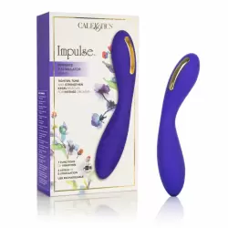 Изысканный вибратор с электростимуляцией Calexotics Impulse™ Intimate E-Stimulator Wand - фиолетовый
