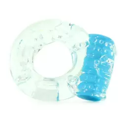 Виброкольцо на пенис ColorPop Quickie Screaming O Plus утолщенное – синий