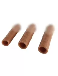 Набор увеличивающих насадок REAL, 15,5 - 19 см, ТПЕ, телесный 