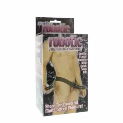 Фаллопротез ROBOTIC полый мужской на ремне черный