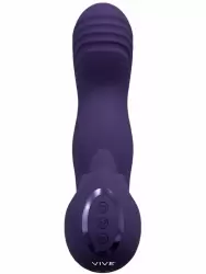 Вибратор Shots Toys Yumi, 10 скоростей, с клиторальным язычком, фиолетовый