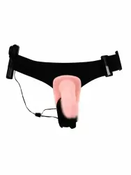 Реалистичный страпон Baile Double Heads Strap-on, 28 см, двусторонний на ремешках, телесный