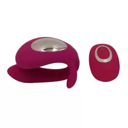 Вибростимулятор для пар Enjoy Life с беспроводным пультом управления – розовый