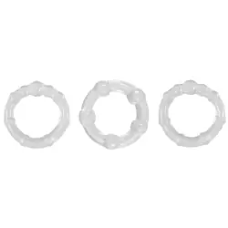 Набор из трех колец на пенис Renegade Intensity Rings – прозрачные