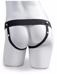 Реалистичный страпон с функцией эякуляции Fetish Fantasy 7.5 Hollow Squirting Strap-On with Balls Flesh: 19 см