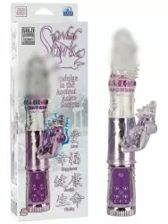 Хай-Тек вибромассажер The White Stork с ротацией – фиолетовый