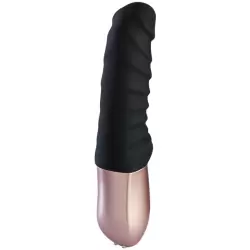 Фактурный вибратор Fun Factory Semilino, 17,5 см, силикон, черный