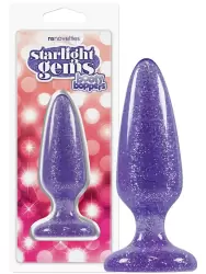 Анальная пробка Starlight Gems - Booty Boppers средняя – фиолетовая