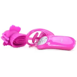 Помпа клиторальная с вибрацией Advanced Butterfly Clitoral Pump – розовый