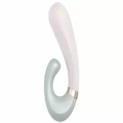 Вибратор-кролик Heat Wave с функцией нагрева (мятный)