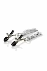 Зажимы для сосков Nipple Play Playful с кисточками - серебристый